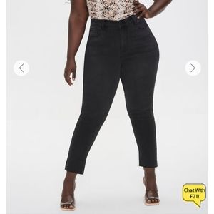 Plus size high rise mom jeans